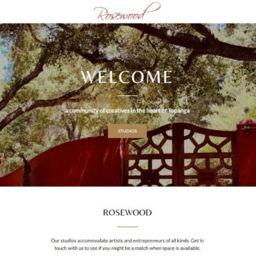 Rosewood in Topanga website screenshot